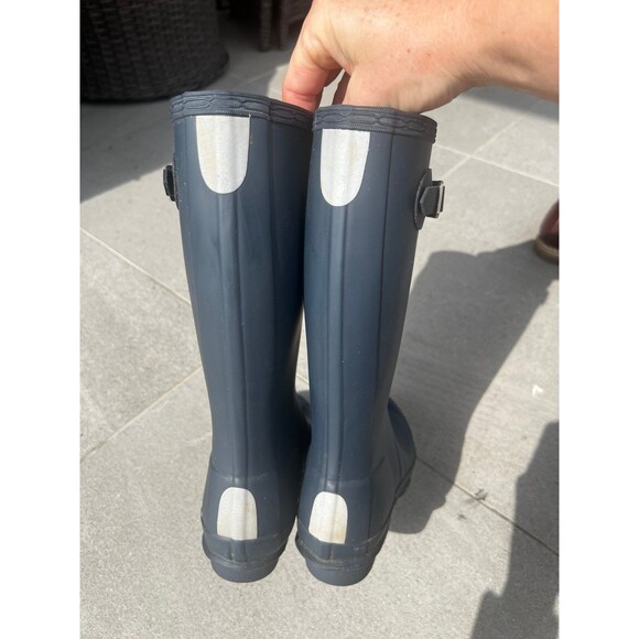 Hunter Kids Navy Blue Boots - Picture 3 of 8